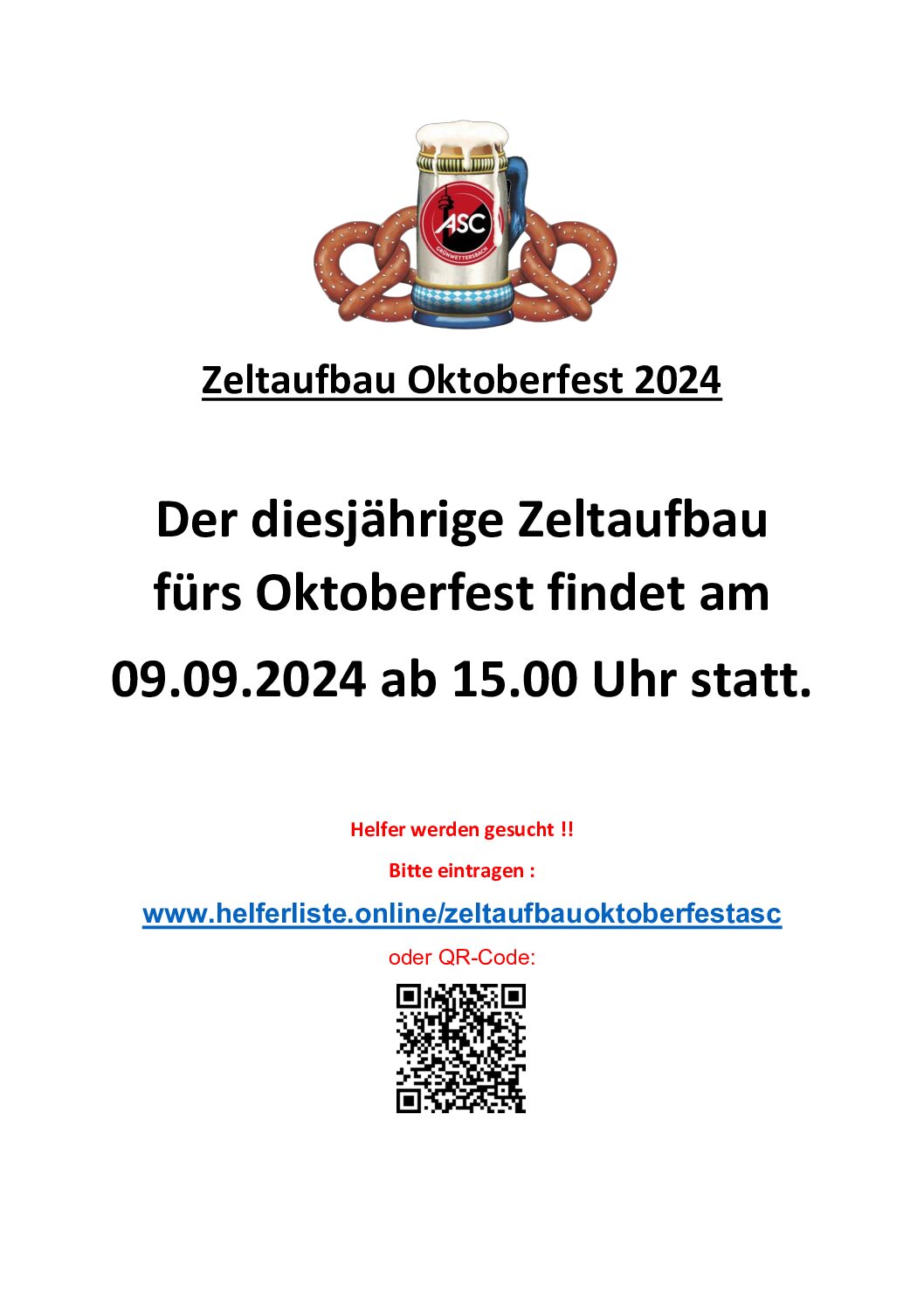 Zeltaufbau Oktoberfest 🍻